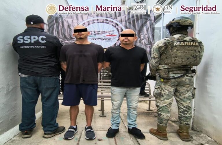 Detienen en Sinaloa a dos sujetos requeridos por el gobierno de EU
