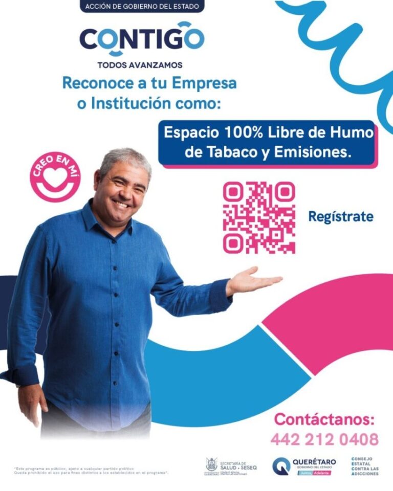 En Querétaro, convocan a empresas e instituciones públicas para certificarse como Espacios Libres de Humo