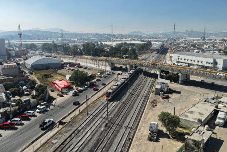 En EDOMEX, avanza conectividad del tren suburbano al Aeropuerto Internacional Felipe Ángeles