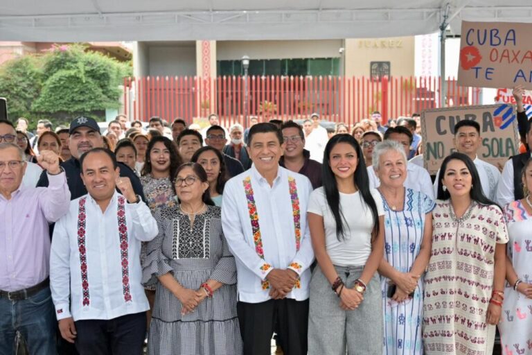 Gobernador de Oaxaca exhorta a la población a donar víveres para Cuba
