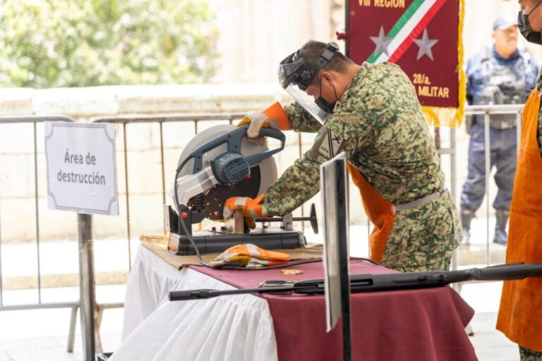 Realiza Oaxaca jornada de canje de armamento