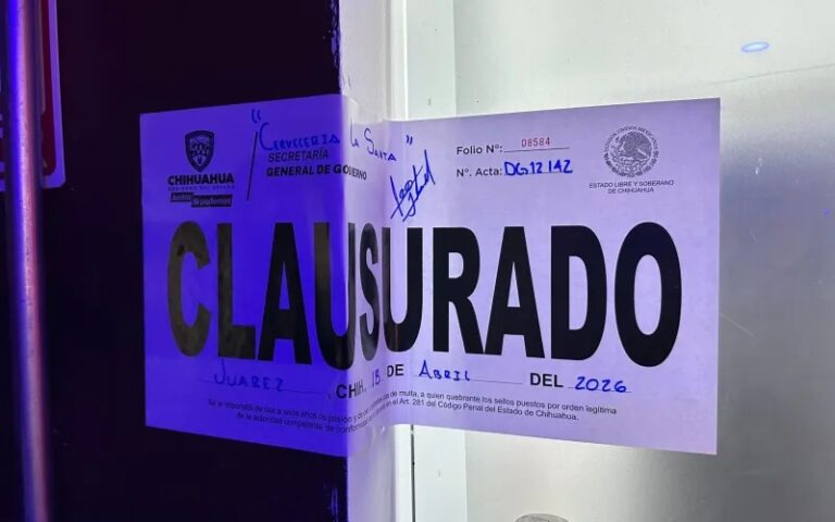 Realiza gobierrno de Chihuahua 329 inspecciones y clausura 11 establecimientos durante la última semana