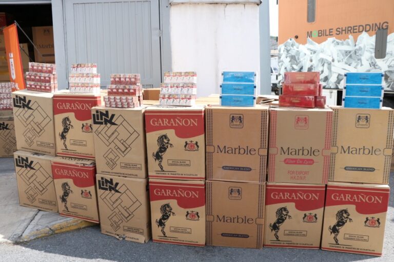 Gobierno de NL destruye más de 20 millones de cigarros ilegales