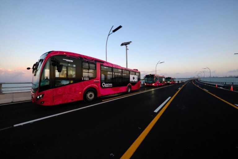 Comienzan las pruebas de MOBI de la Ruta 27 con conexión al Puente Nichupté y Arco Norte