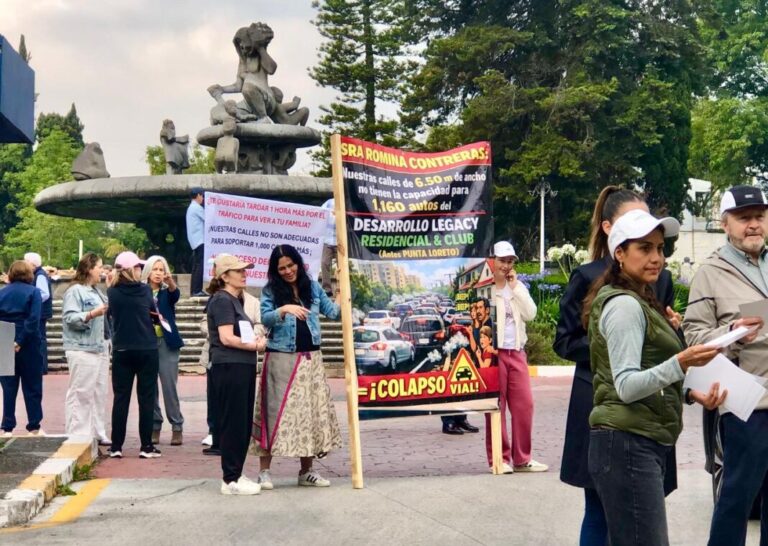 Protestan vecinos de Huixquilucan contra proyecto inmobiliario en zona ecológica