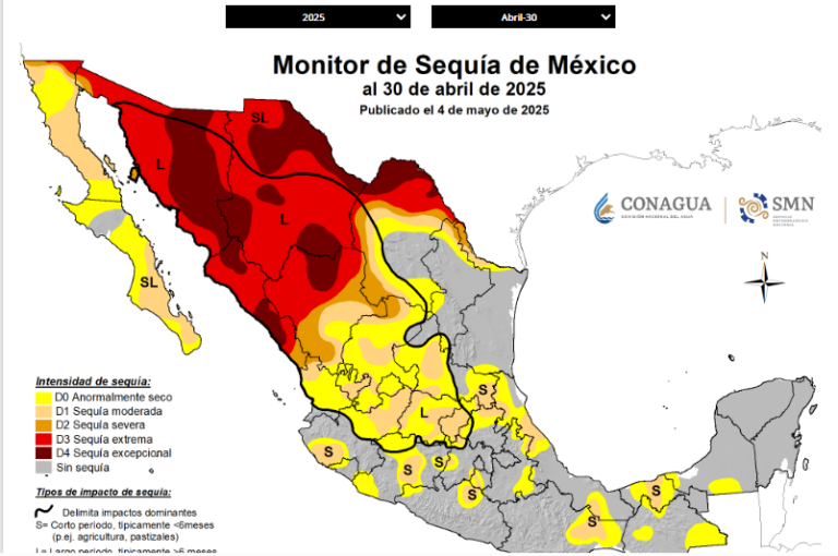 México podría cerrar el año con sequía difenciada: Conagua / Por Alicia Valverde