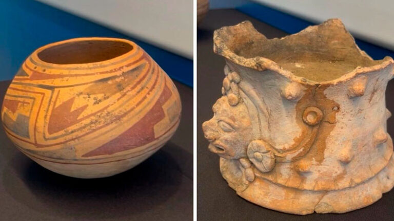 Estados Unidos restituye dos piezas arqueológicas del patrimonio cultural de México